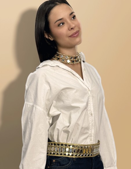 Ceinture large avec miroirs réglables