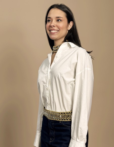 Ceinture large avec miroirs réglables