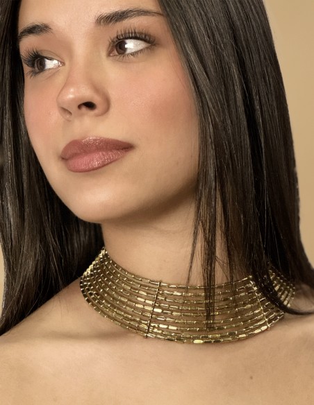 collar gargantilla dorada regalo navidad