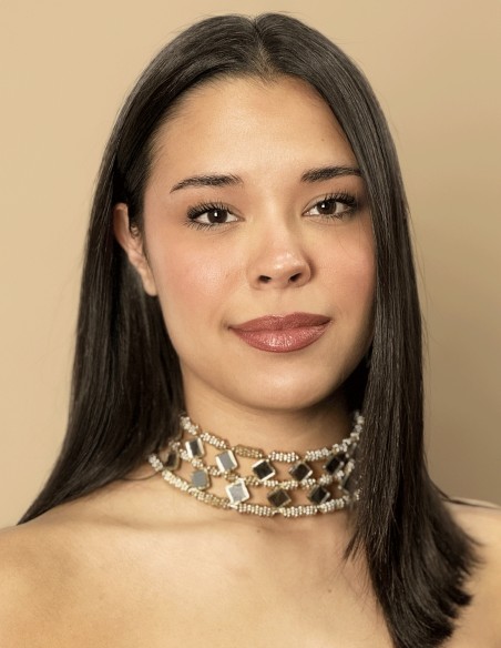 Double wide choker with mirrors