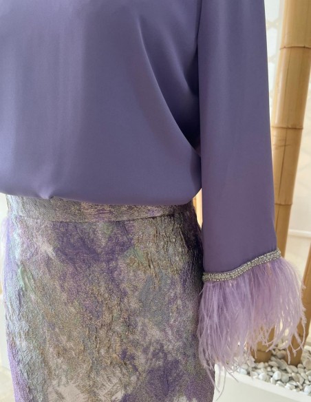 Jupe midi à paillettes pour invités de mariage