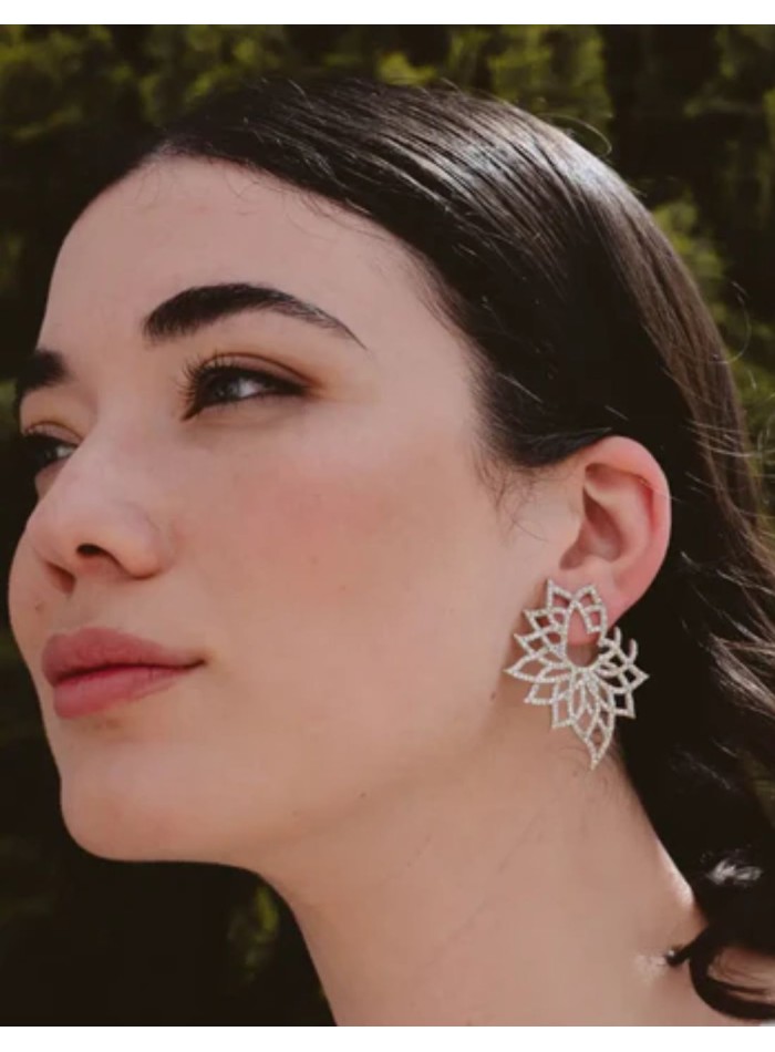 Boucles d'oreilles en argent sterling en forme...