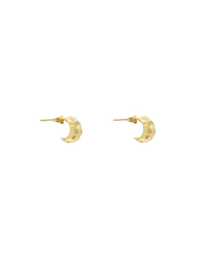 Petites boucles d'oreilles avec détails en...