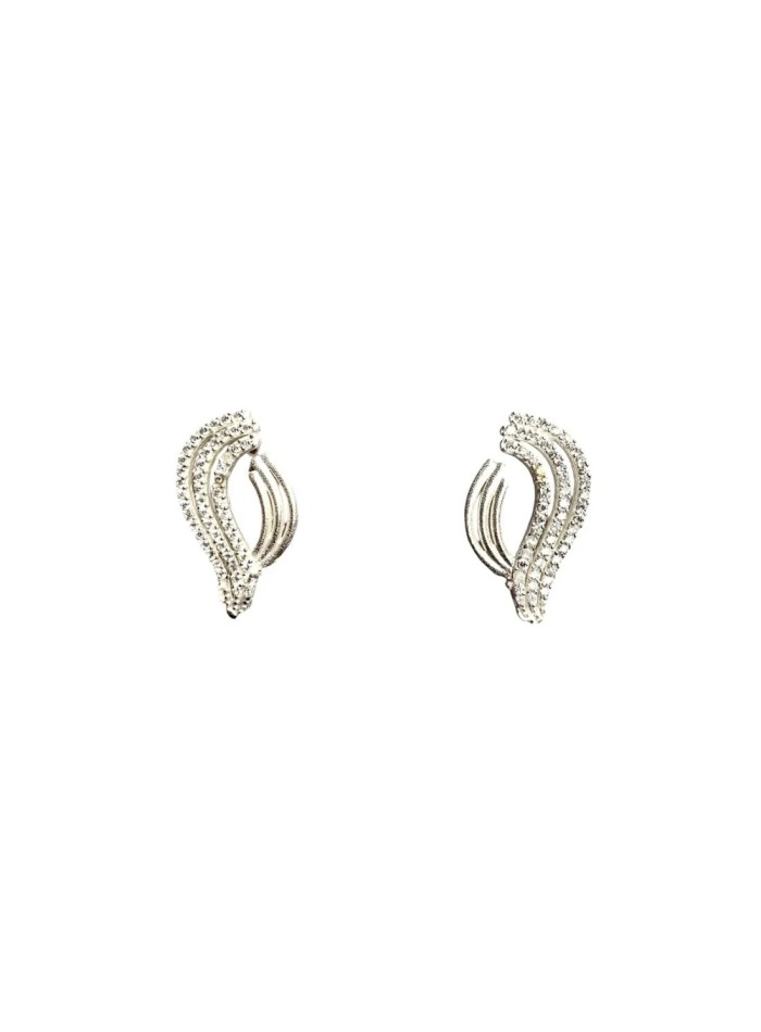 Boucles d'oreilles en argent avec design...
