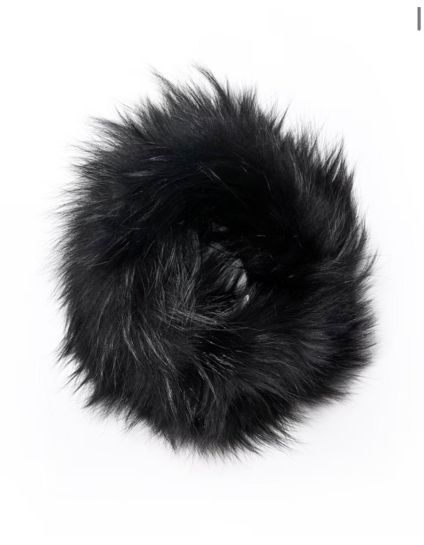 Collier en cuir élastique noir 2