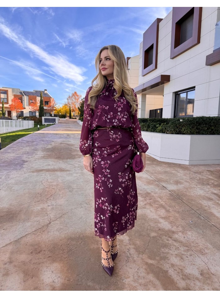 Conjunto de dos piezas con estampado floral de...