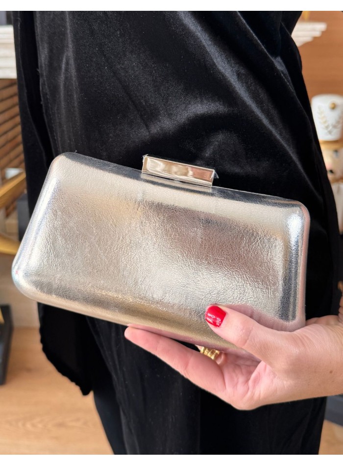 Bolso de fiesta elegante metalizado
