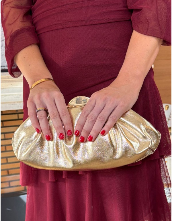 Pochette pour invités plaquée or métallisé 2