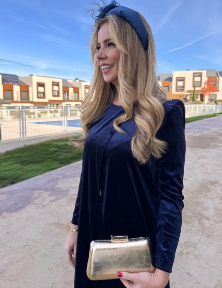 Bolso de fiesta elegante metalizado