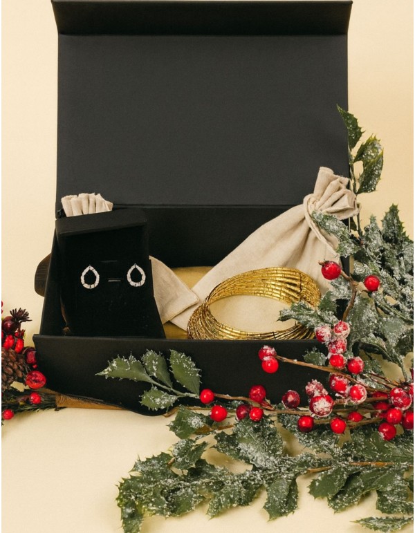 Caja de regalo 01. Choker + pendientes