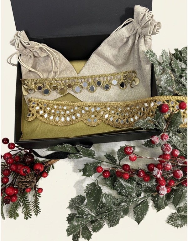 Boîte cadeau 03. Tour de cou + ceinture