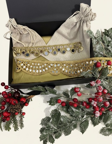 Boîte cadeau 03. Tour de cou + ceinture