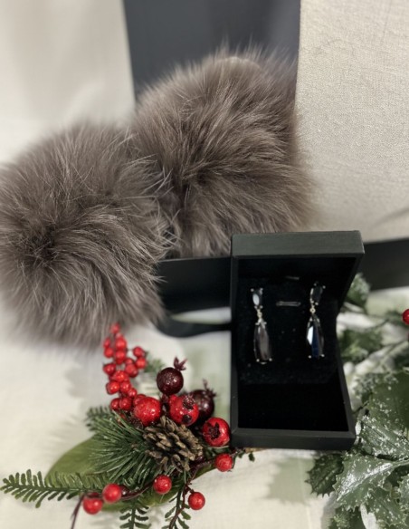 Boîte cadeau 05. Collier et manchettes + boucles d'oreilles