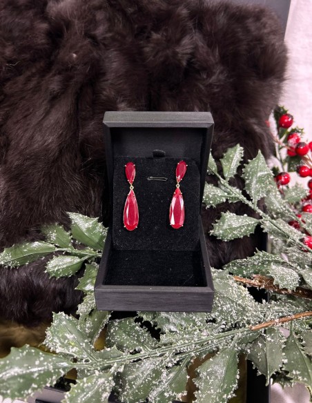 Boîte cadeau 06. Veste en fourrure + boucles d'oreilles