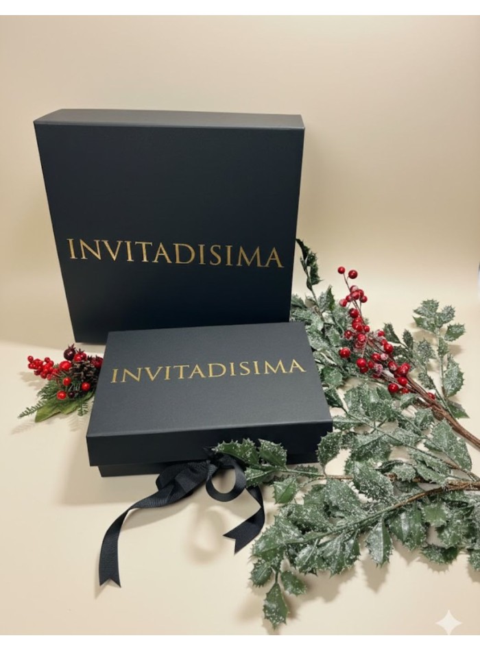 Caja de regalo 08. Kimono de terciopelo + bombonera + pendientes