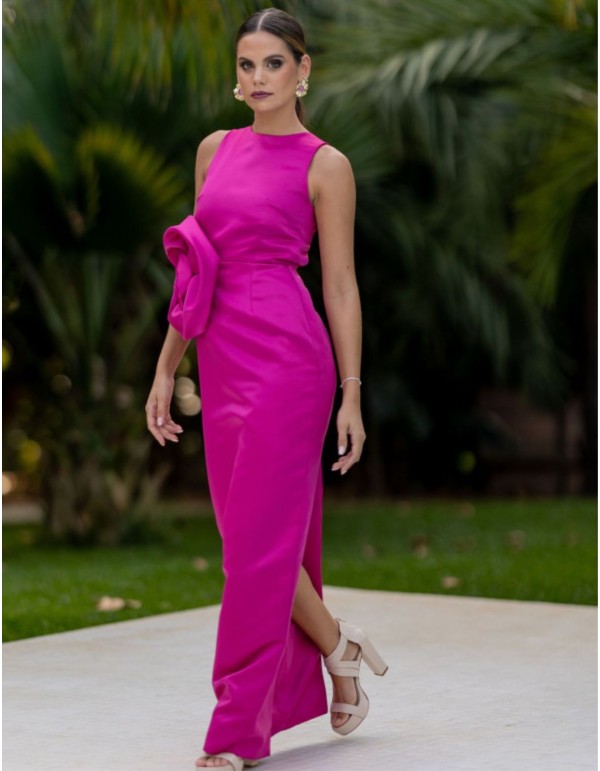 Bougainvillea structured guest dress