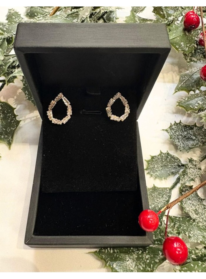 Boucles d'oreilles en forme de goutte avec...