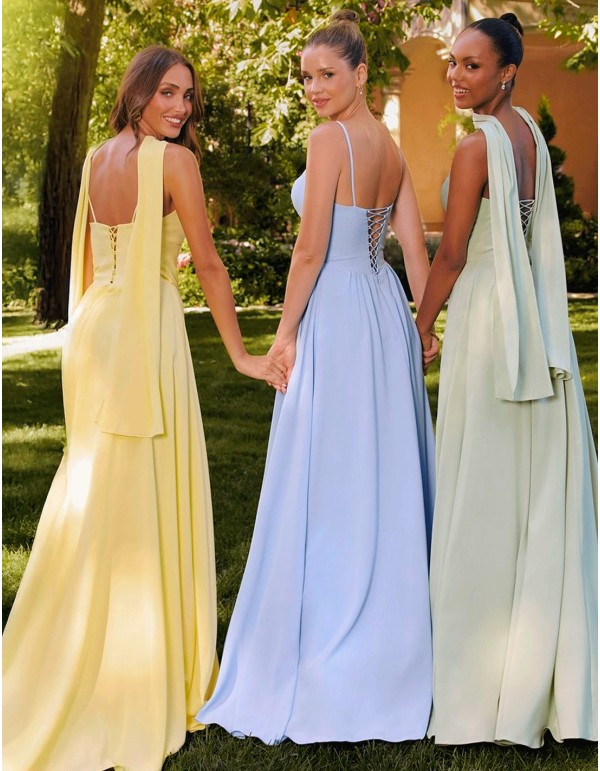 Robe de soirée longue avec corsage et jupe ample 2