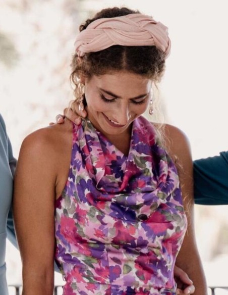 Sinamay silk braided headband for guests