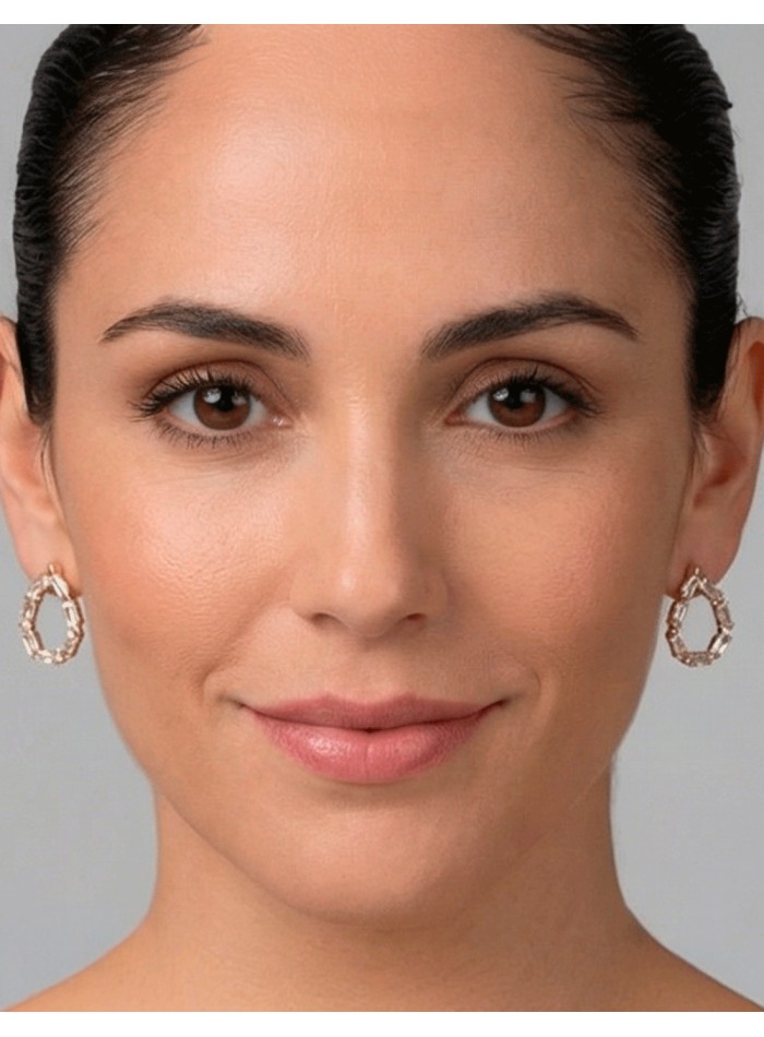 Boucles d'oreilles en forme de goutte avec...