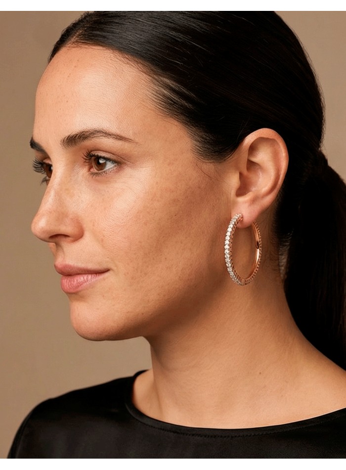 Pendientes aros de invitada