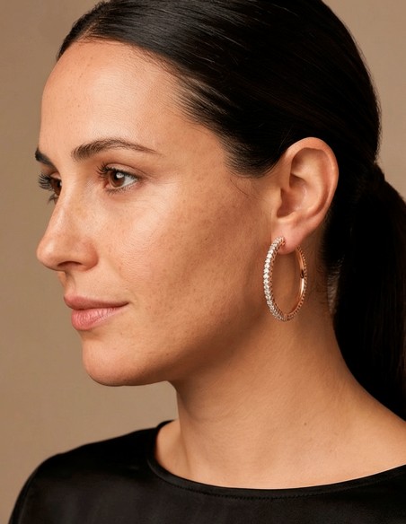 Pendientes aros de invitada