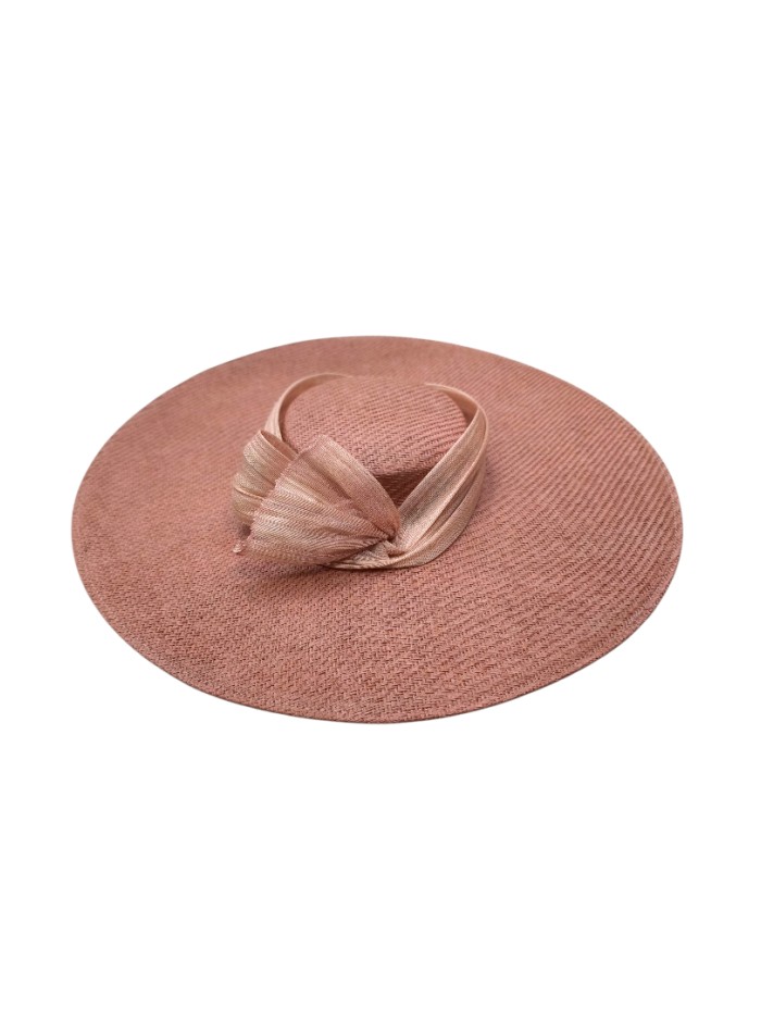 Classic guest pamela with sinamay knot in...