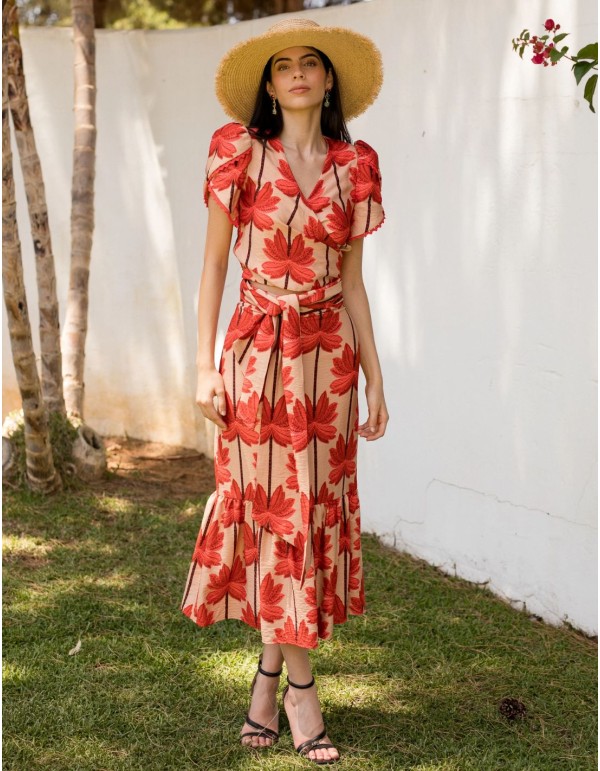 Conjunto dos piezas confeccionado en lino con estampado... 2