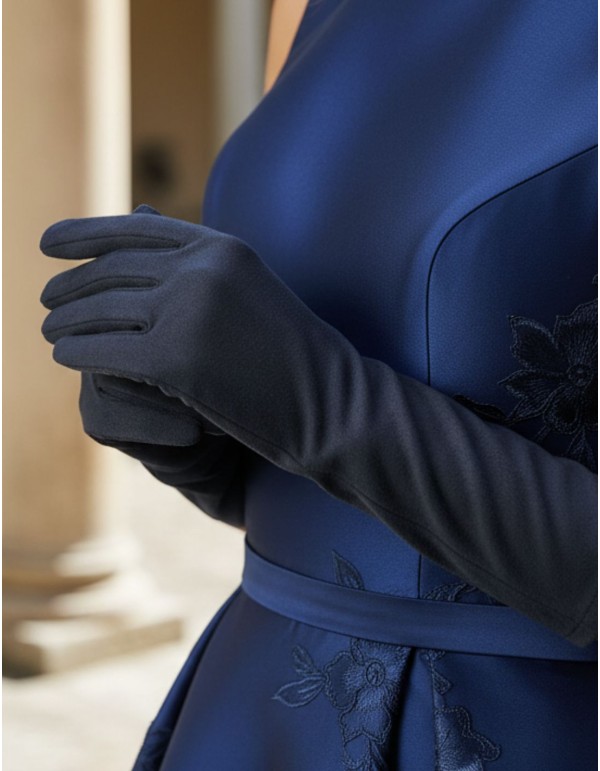 Gants d'invités en daim gris