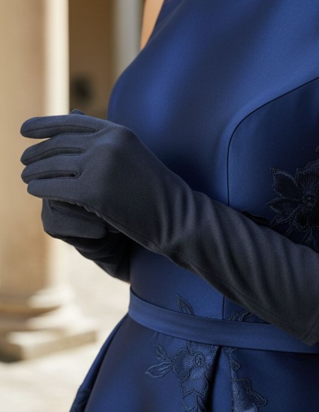 Gants d'invités en daim gris