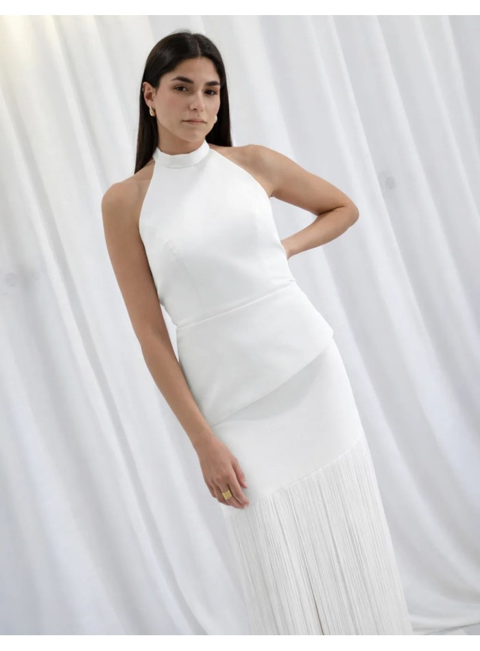 Conjunto dos piezas blanco