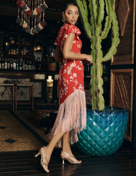 Vestido con volantes