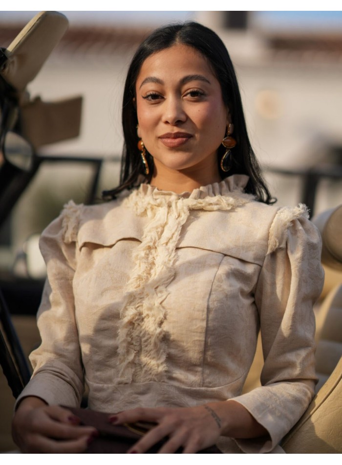 Ensemble deux pièces en jacquard - top et jupe...