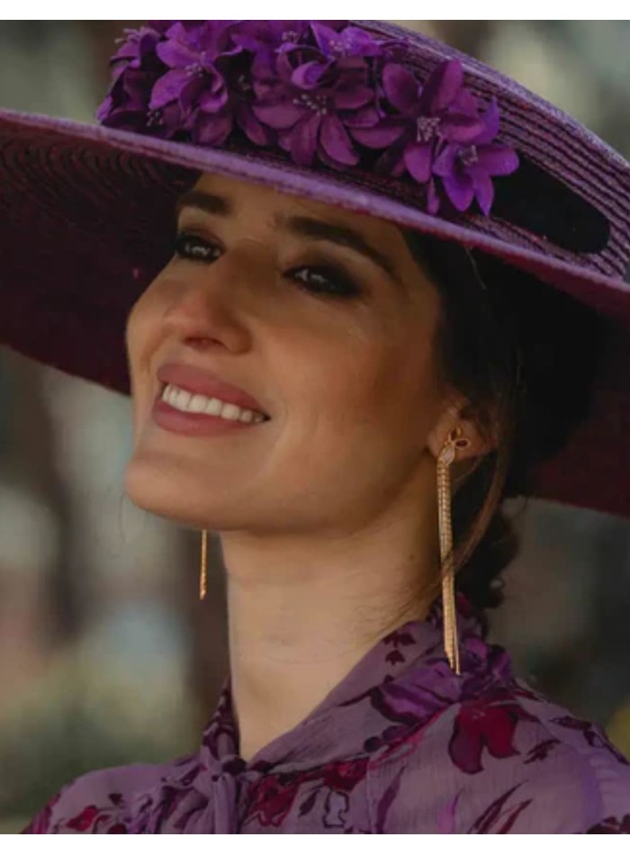 Pendientes desmontables con piedras y flecos de...