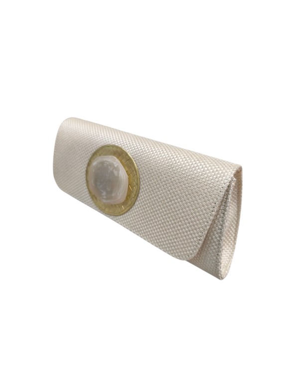 Sac de fête en jute de couleur écru 2