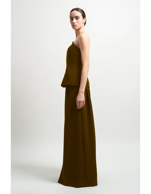 Two-piece set with strapless top and flowing pants 2