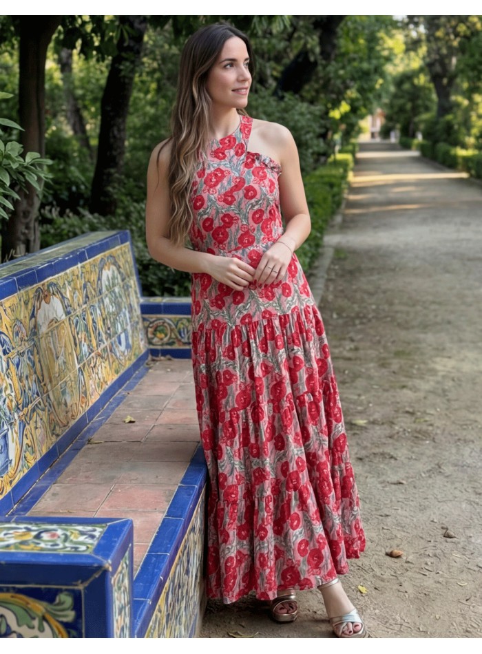 vestido de invitada low cost