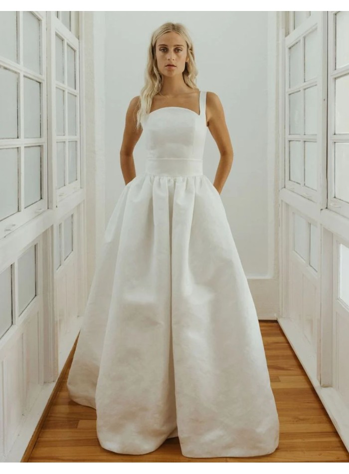 Ensemble nuptial trois pièces blanc cassé