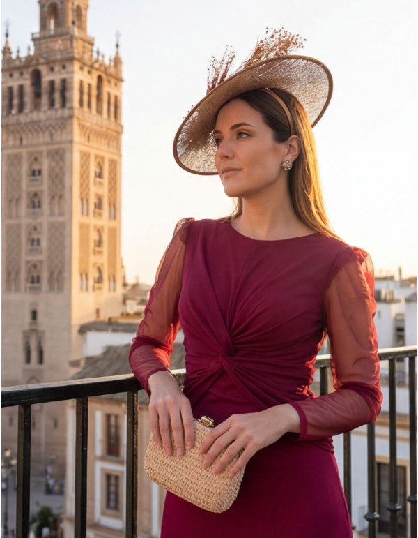 Guest headdress made of raffia with preserved... 2