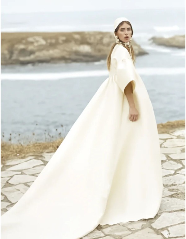 Ensemble de mariage deux pièces avec robe et pantalon en...