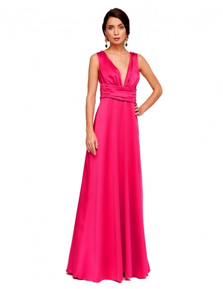 Long pink dress by Alenia