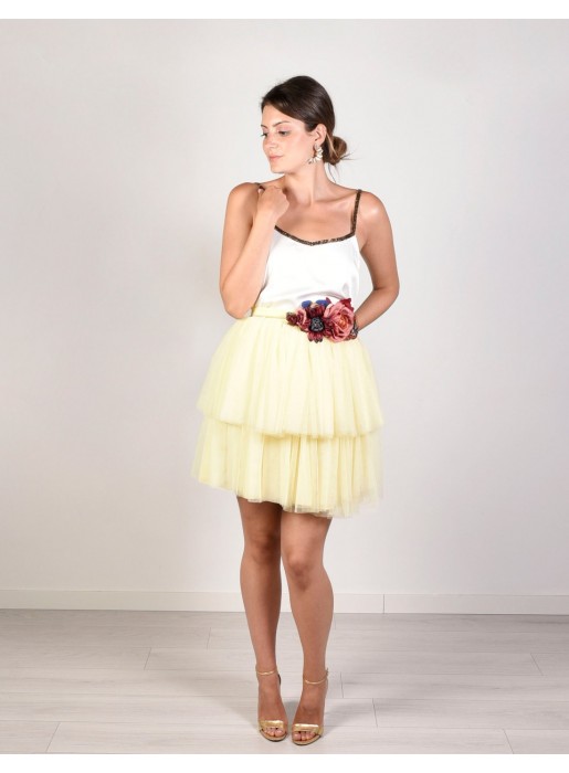 Two-layered tulle skirt