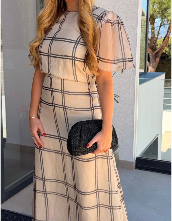 Black raffia handbag for guests 2