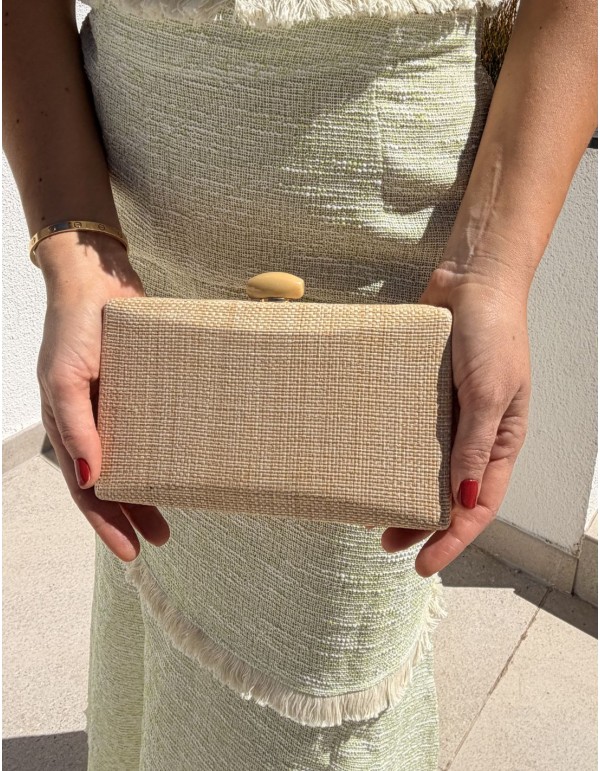 Raffia guest handbag