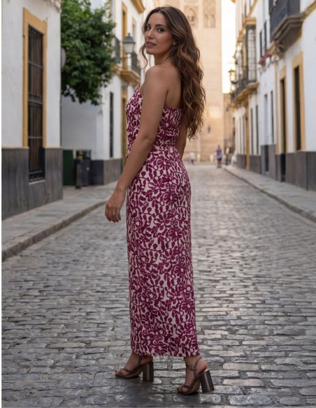 Conjunto de dos piezas con falda midi