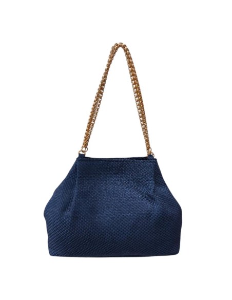 Bolso de yute en color azul marino para invitada