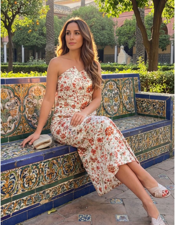 Floral print two-piece guest ensemble 2