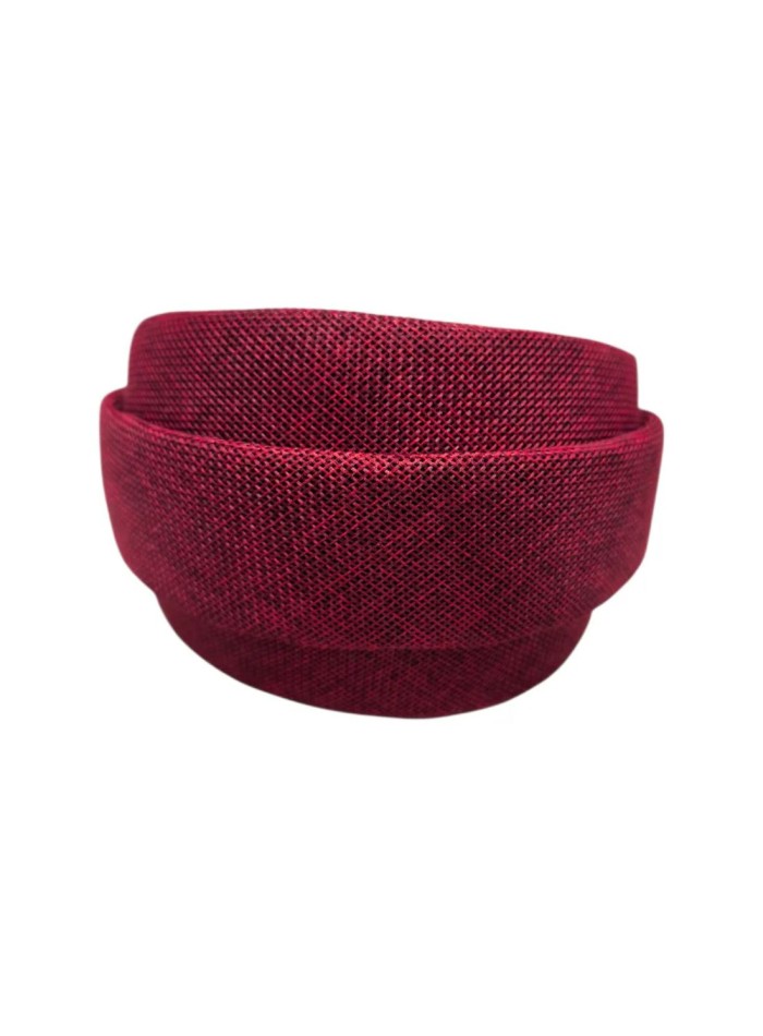 Diadema granate en tejido tipo saco para invitada