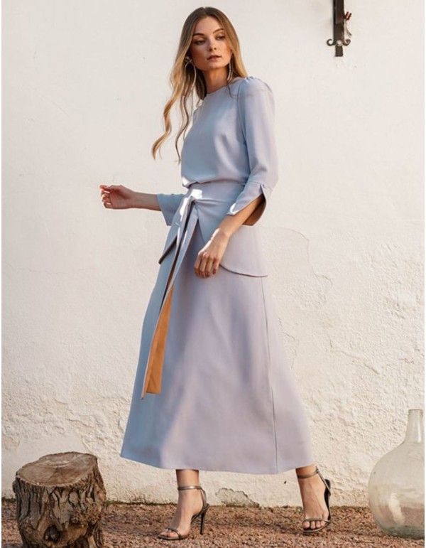 Lavender guest top with cuff details 2