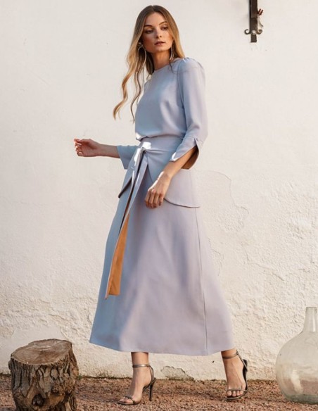 Lavender guest top with cuff details